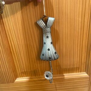 Elegant Silver Dress Wall Hook